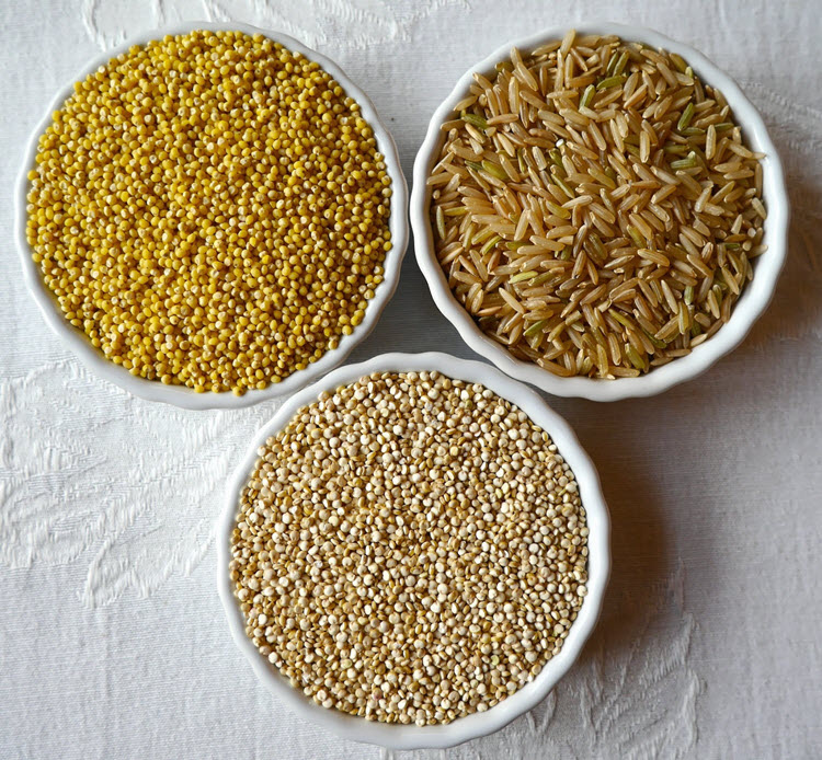 Millets and brown rice