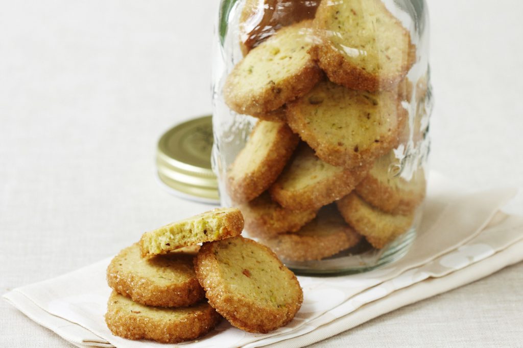 Orange Pistachio cookies